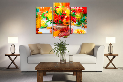 Модульная картина "Украшение для стола"