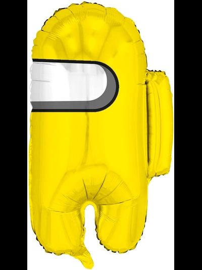 ФОЛЬГИРОВАННЫЙ ШАР С ГЕЛИЕМ &quot;КОСМОНАВТИК&quot; ЖЕЛТЫЙ 65 СМ