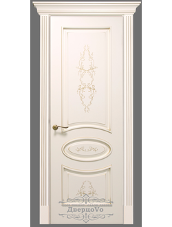 PORTE RICHI (Беларусь). АРБАТ, ПАОЛА (Л63), Ral 9010/ ПАТИНА ЗОЛОТО. ПОЛОТНО ГЛУХОЕ