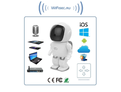 Видеоняня /WiFi-LAN охранная видеокамера моторизированная с DVR (robot), HD (Yoosee)