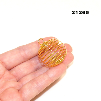 Спираль-ловушка арт.21265: цвет "золото" - 3,6г - ф 29-30мм