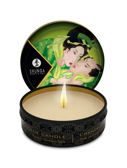 274611 Массажное аромамасло в виде свечи Shunga «Спокойствие. Зеленый чай»  30мл