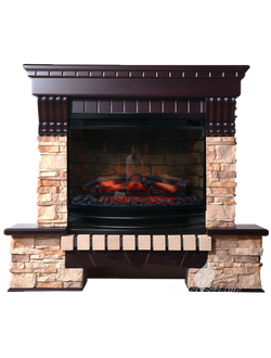 Каминокомплект ЭКСТЕР АЛЬПИНА с очагом Panoramic 25-30