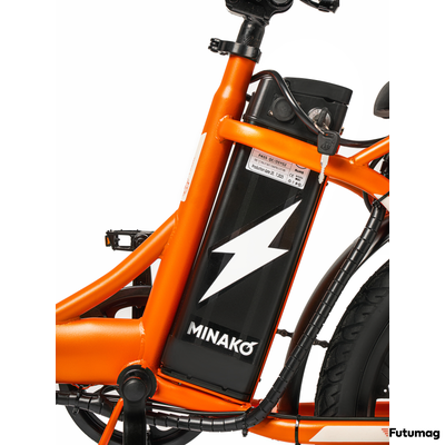 Электровелосипед Minako F7 оранжевый