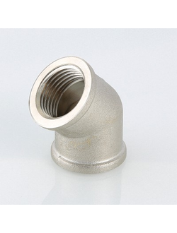 Латунный никелированный уголок под углом 45° Valtec VTr.091 1/2 3/4