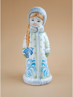 майоликовый колокольчик "Снегурка"