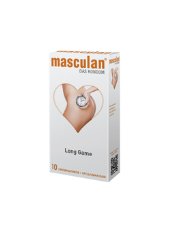 11961 Презервативы Masculan Long Game, продлевающие, 10 шт.