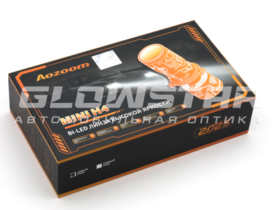 Билед модули Aozoom Mini-Led H4 New 2025 мини линзы, 6000K, 12V, 50/80W
