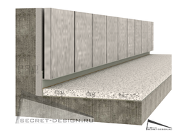 ТЕНЕВОЙ ПЛИНТУС PRO DESIGN PANEL - АНОДИРОВАННЫЙ