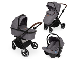 Коляска 3в1 Nuovita Edel Серый