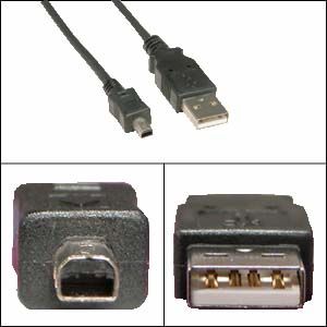 Кабель USB A штекер - mini B штекер 4pin 1,8м