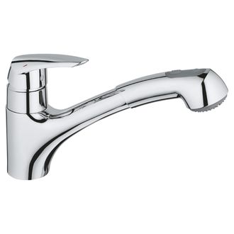 Смеситель для кухни GROHE Eurodisc с выдвижным изливом, хром 32257001