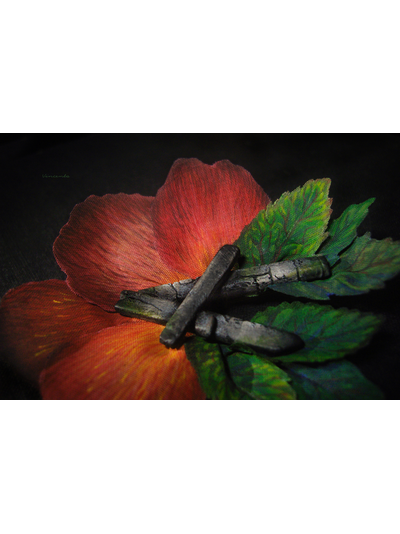 Брошь с лепестками роз "Возвращая Воспоминания", украшение в стиле готики