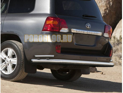 Защита заднего бампера d76/d42  на Toyota Land Cruiser 200 (2007-2012-2015) архив