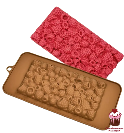 Форма силиконовая для шоколада Плитка "Малина"