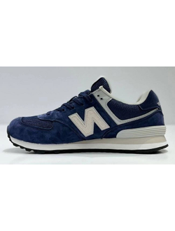 New Balance 574 Blue Cream White
