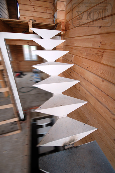 мк №41. металлический каркас лестницы