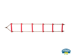 Пластиковая лестница веревочная 6 ступеней