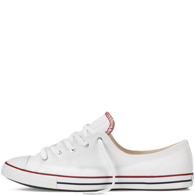 Белые CONVERSE на тонкой подошве | Кеды ALL STAR SLIM - 142270 на белом фоне