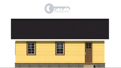 Б-24 ГАБАРИТНЫЕ РАЗМЕРЫ: (6Х9М) 1 ЭТАЖ, ОБЩАЯ ПЛОЩАДЬ: 60М²