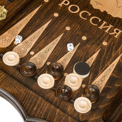 Стол ломберный для игры в нарды "Россия" от мастера Мхитара Аветяна