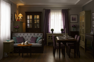 Тумба-столик круг Бьерт 1-64 из массива сосны 66 х 66 х 49,5 см