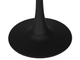 Стол MIA черный, столешница стекло 90 см (Tulip) DB