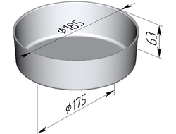 Хлебная форма 185*175*63