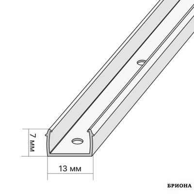 Монтажная планка для МДФ изделий