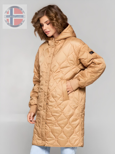 Демисезонная норвежская удлинённая парка бренда Fergo Norge FKC19-119 camal