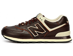 New Balance 574 Classic Brown White мужские