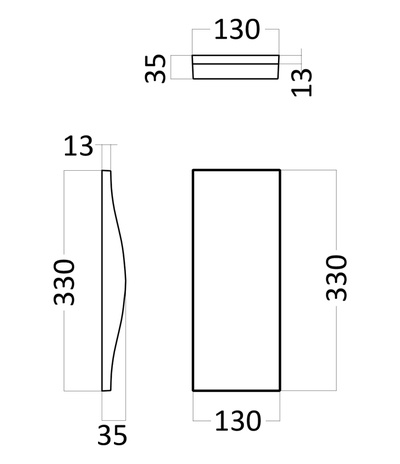 Гипсовая панель STREAM small артикул E-0049