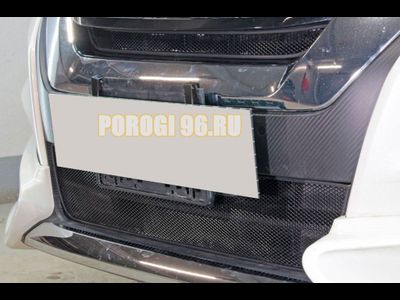 Защита радиатора Nissan Serena 2016-2019 black верх