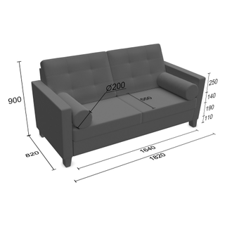 Диван-кровать Этна 3-местный
