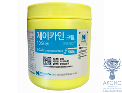 Крем анестетик J-Cain 10,56%, Корея, первичная анестезия, 500 гр