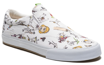 Слипоны Lakai Owen White Canvas