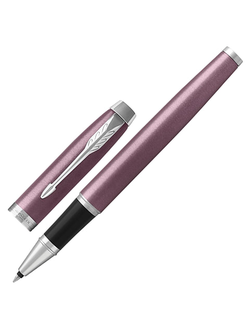 Ручка-роллер PARKER "IM Core Light Purple CT", корпус светло-пурпурный лак, хромированные детали, черная, 1931635