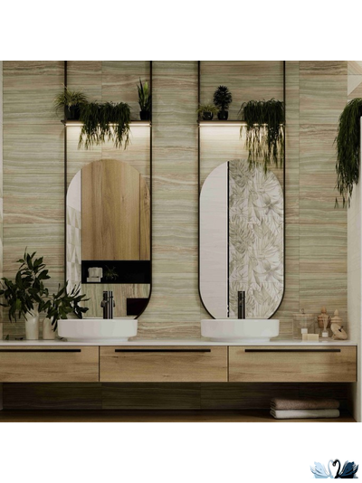 Плитка настенная Belani Palissandro оливковый 30 х 60 см под мрамор Береза керамика