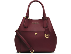 Женская Сумка Michael Kors Greenwich бордовая