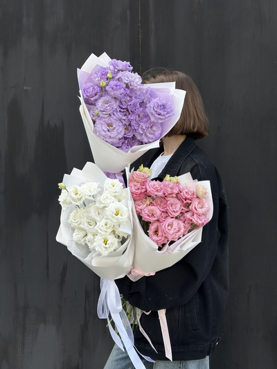 Букет эустомы (цвет на выбор)