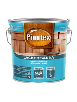 Pinotex Lacker Sauna термостойкий лак на водной основе для бани и сауны