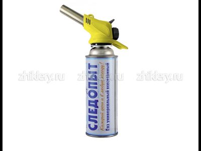 Газовая горелка "Следопыт" GTP-N02 с пьезорозжигом (газ 220г.)