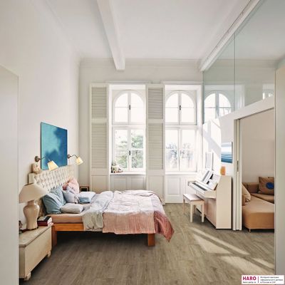 Ламинат Haro Tritty 100 Campus Дуб Венето Кремовый 541543 32 класс толщина 8 мм с фаской 1.98 м2