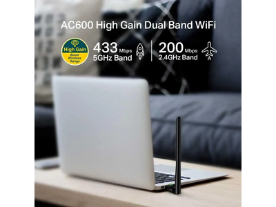 Сетевой адаптер TP-Link Archer T2U Plus USB 2.0 Черный