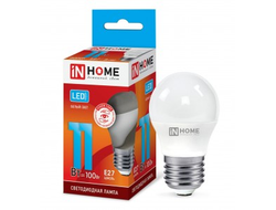 Лампа светодиодная ASD/inHome VC шар P45 E27 11W(990lm) 4000К 4K 89x45 (без пульсации) 0617
