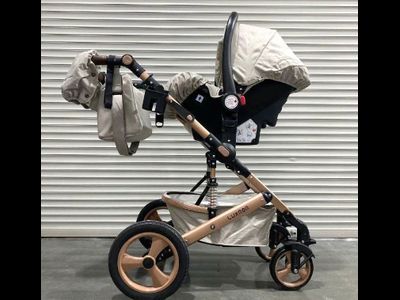 Детская коляска 3 в 1 Luxmom 518 Бежевый