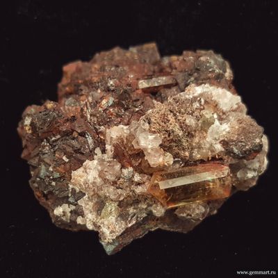 Апатит, гематит. Мексика. 42*36*22мм