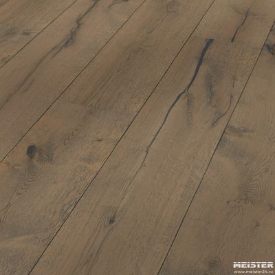 Паркетная доска Meister Дуб Рустик Серая глина 8411