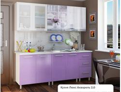 КУХОННЫЙ ГАРНИТУР АКВАРЕЛЬ, 2м.