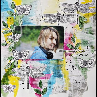 ФП штамп &quot;Бабочка-капустница&quot;